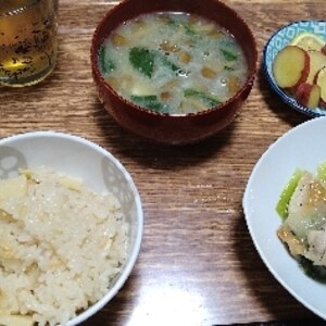 鶏胸肉とチンゲン菜のとろっと鶏ガラ醤油炒め♡